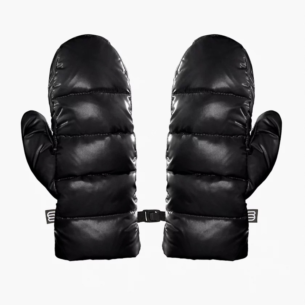Aritzia super puff mittens shine